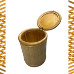 金德恩 GS MALL 直筒鼓椅 收納椅 米桶造型 手工編製 藤椅 收納椅 儲物椅 椅凳 藤製椅 米桶椅, , large