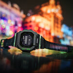 CASIO 卡西歐 G-SHOCK 夜光迷彩 城市夜景系列藍芽手錶 GBD-200LM-1, , large