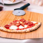 [OONI戶外窯烤爐]竹製披薩托盤14吋 Bamboo Pizza Peel Serving Board 握把托盤 上菜托盤 木質托盤 壽司/牛排/麵包/披薩木板, , large
