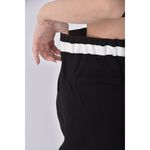 (S) musk高腰質感跳色黑色長褲二手衣, , large