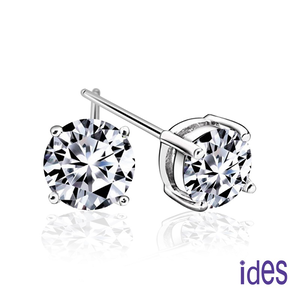 [ides愛蒂思] GIA 60分D/VS1八心八箭完美車工鑽石耳環/四爪（一邊各30分）