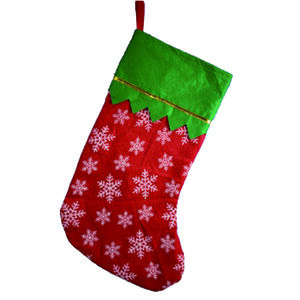 17吋雪花紛飛聖誕襪