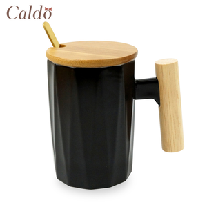 Mug with lid  -  L-LAM201BK