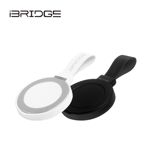 iBRIDGE 15W Magnetic Ring Holder Wireless Charger - Black
