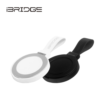 iBRIDGE 15W磁吸指環支架無線充電器-黑