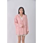 (XL) 排扣粉色外套二手衣, , large