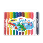 【韓國AMOS】12色玻璃蠟筆, , large