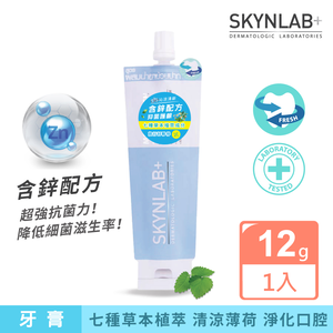 【千康購物網】SKYNLAB+ 太潔草本清新薄荷牙膏12g