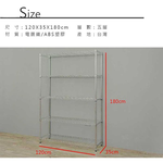 【Y HOUSE】120x35x180cm Lightweight Five-layer Iron Rack Iron Rack Shelf-Electroplating, , large