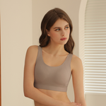 【伊柔EVEROY】顯瘦無痕高包覆無鋼圈運動內衣 M-2XL 內衣 可可棕 W035-15, , large