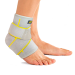 BRACOO Ankle brace(Cross pressure sleeve S/M Gray) FS60, , large