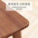 實木木色小凳子圆形, , large