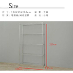 【Y HOUSE】120x35x210cm Lightweight Five-layer Iron Rack Iron Rack Shelf-Electroplating, , large