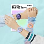 CASIO 卡西歐 BABY-G 冬日漸層女錶 手錶 BGA-320-2A, , large