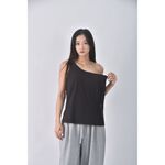 (S) lululemon運動質感單肩黑色上衣二手衣, , large