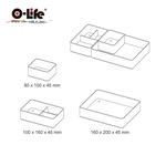 【O-Life】堆疊收納盒-B011白色3件組, 白色 / 黑色 / 紅色, large