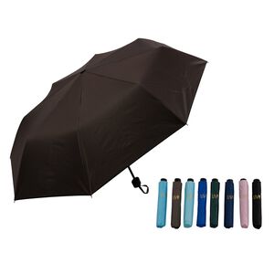 21*8K久和版素面黑膠折傘-顏色隨機出貨