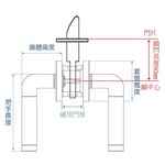 水平鎖 加安牌 古紅銅 LA2X703 通道鎖 圓套盤 無鑰匙 門厚30~42mm 鎖閂長度60mm, , large