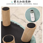 創意動物造型實木兒童小矮凳小牛綠色, , large