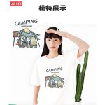 JZ TEE 柴犬 柯基-露營 印花短袖T恤, , large