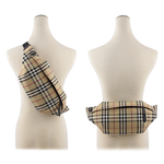 BURBERRY 格紋尼龍帆布腰包/經典米色, , large