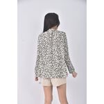 (L) 23区 Vingt trois arrondissements質感花紋白色長袖上衣二手衣, , large