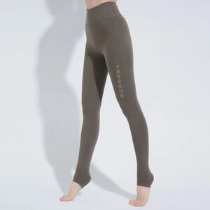 YOGA FLOW Chakra Pants - 脈輪柔彈緊身長褲 - 蜜茶棕 Bark