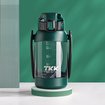 【TKK】美國進口Tritan 獵鷹 手提+背帶 直飲大容量 運動水壺1200ML(附背帶)-任選色, , large