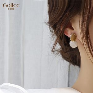 【Gulicc】古莉可 耳環 氣質復古圓形耳環