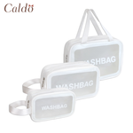 [ Caldo卡朵 ] 簡單裝旅行盥洗磨砂防水收納包(3件組), , large