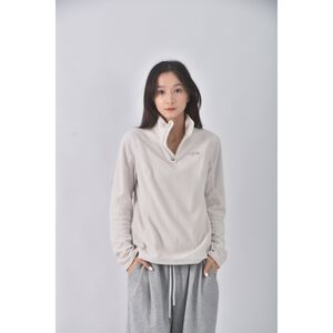 (S) the north face刷毛灰色長袖上衣二手衣