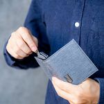 【MQ】Yamagata Fine Herringbone Zipper Short Clip, , large