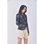 (S) pkgirl com丹寧牛仔質感棉質藍色外套二手衣, , large
