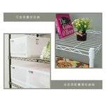 【Y HOUSE】70x45x120cm Lightweight Three-layer Iron Rack Iron Rack Shelf - Painted Black, , large