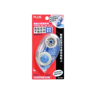 【PLUS 普樂士】TAPE GLUE 捲軸式雙面膠帶 立可貼  /個(37-359 TG-310)