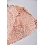 (M) knitpia韓牌質感修身短版V領粉色長袖上衣二手衣, , large