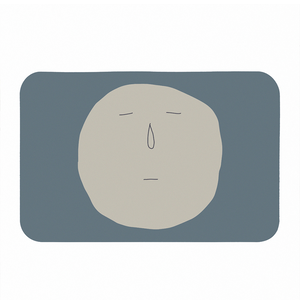 【怪獸】日竹門 30秒瞬吸 軟式珪藻土吸水地墊 躺平系列 (58x38cm) -無言藍