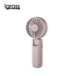 igrass Folding Double Blade Powerful Silent Fan - Pink Purple, , large