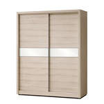 【唯熙傢俱】馬可橡木白5x7尺滑門衣櫃, , large