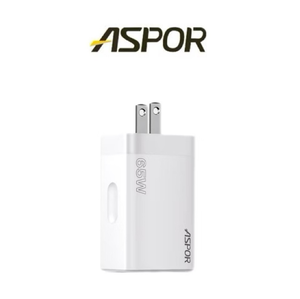 【Leo手機周邊專賣店】ASPOR 65W氮化鎵快充頭 / DS-651 / 白色