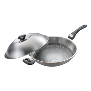PERFECT 理想牌 金緻316不銹鋼專利不沾炒鍋附蓋炒鍋 36cm單把-Leidea樂德兒