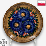 【SOLO Vintage】Cerraf Polish Pottery 17cm Dessert Plate Round Plate Butterfly Whispers at Twilight Series Made in Poland, , large
