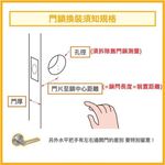 加安牌 C3X900 C3X910 喇叭鎖 消光黑 門鎖 裝置距離60mm 房間鎖 浴室鎖, , large