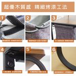 【雙手萬能】雙層木質收納邊桌附抽屜  邊櫃 收納桌 客廳桌 茶几, , large