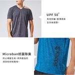 Kaepa男運動機能衣 V領 左下小印花 KA2000, , large