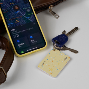 [杰鼎奧拉] omars｜uTag智慧防丟卡｜iOS專用｜無線充電｜支援手機內建APP-琥珀黃