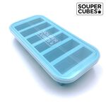 官方直營【Souper Cubes】多功能食品級矽膠保鮮盒6格_湖水綠(125ML/格), , large