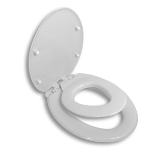 GS MALL 台灣製造 兩用子母下鎖式馬桶蓋 白色 子母蓋 馬桶蓋 馬桶 HCG 抑菌 下鎖式 48cm