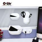 [O-Life] Wall magnetic storage 4-piece set-white, , large