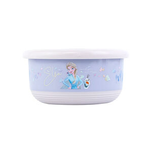 HOUSUXI 迪士尼 不鏽鋼雙層隔熱碗420ml-冰雪奇緣